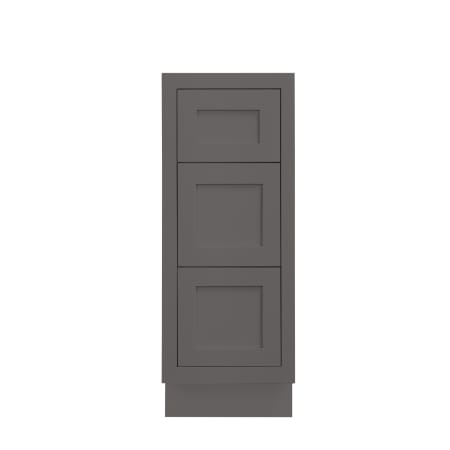 Maplevilles Cabinetry Ready to Assemble 12" Shaker Inset Drawer Base Vanity Cabinet Dark Grey
