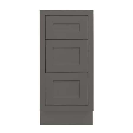 Maplevilles Cabinetry Ready to Assemble 15" Shaker Inset Drawer Base Vanity Cabinet Dark Grey