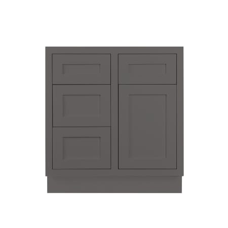 Maplevilles Cabinetry 30" Single Free Standing Vanity Cabinet Only - Less Vanity Top Dark Grey