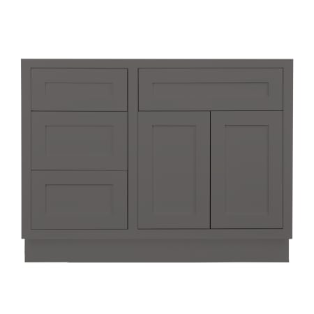 Maplevilles Cabinetry 42" Single Free Standing Vanity Cabinet Only - Less Vanity Top Dark Grey