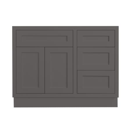 Maplevilles Cabinetry 42" Single Free Standing Vanity Cabinet Only - Less Vanity Top Dark Grey