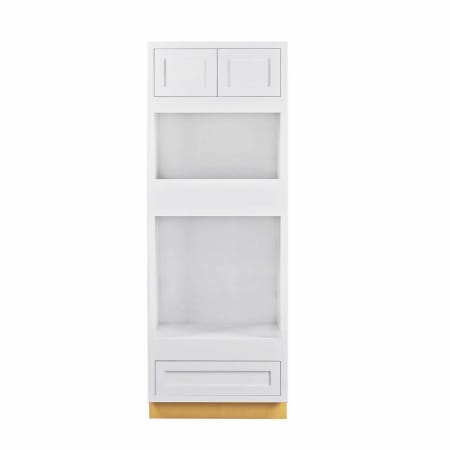 Maplevilles Cabinetry Inset 31" Wide x 84" Tall Double Door Tall or Pantry Double Oven Cabinet with Single Drawer Snow White