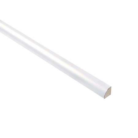 Maplevilles Cabinetry Inset 96" Long x 1" Wide Quarter Round Kitchen Cabinet Molding Snow White