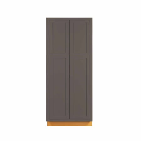 Maplevilles Cabinetry Inset 30" Wide x 84" Tall 4 Door Tall or Pantry Cabinet Dark Grey