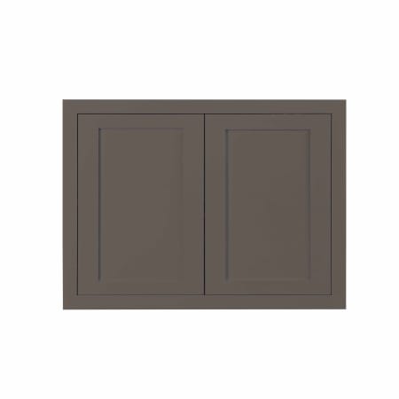 Maplevilles Cabinetry Inset 30" Wide x 24" Tall Double Door Wall Cabinet Dark Grey