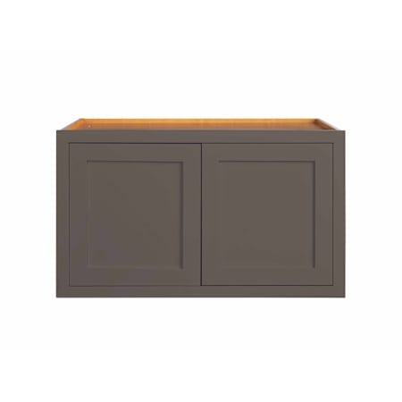 Maplevilles Cabinetry Inset 36" Wide x 24" Tall Double Door Wall Cabinet Dark Grey