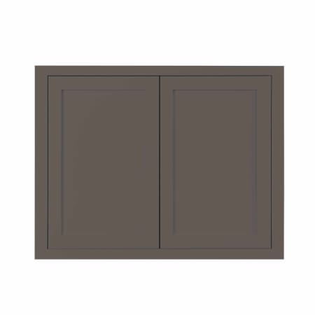 Maplevilles Cabinetry Inset 36" Wide x 30" Tall Double Door Wall Cabinet Dark Grey