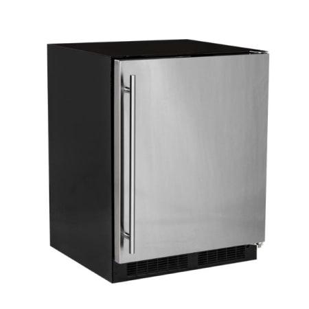 Marvel Low Profile 24 Inch Wide 4.6 Cu. Ft. Energy Star Rated Compact Refrigerator with Dynamic Cooling Technology Stainless Steel