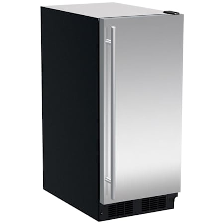 Marvel Classic 15 Inch Wide 25 Lbs. Capacity Built-In and Free Standing Ice Maker with 25 Lbs. Daily Ice Production Stainless Steel