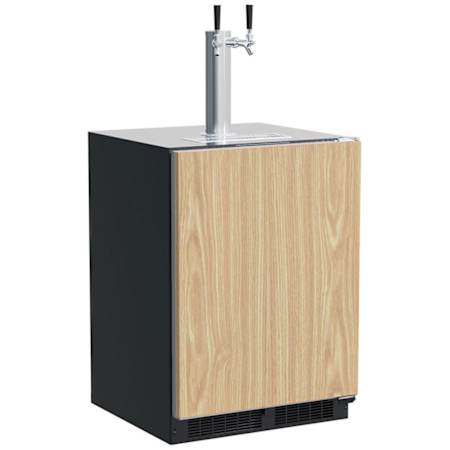 Marvel Classic 24 Inch Wide 5.7 Cu. Ft. Panel Ready Built-In / Free Standing Double Tap Kegerator Integrated