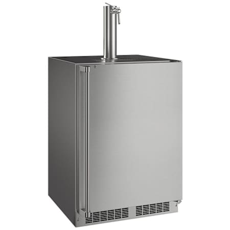 Marvel Outdoor 24 Inch Wide 5.7 Cu. Ft. Built-In / Free Standing Single Tap Wine Kegerator Stainless Steel
