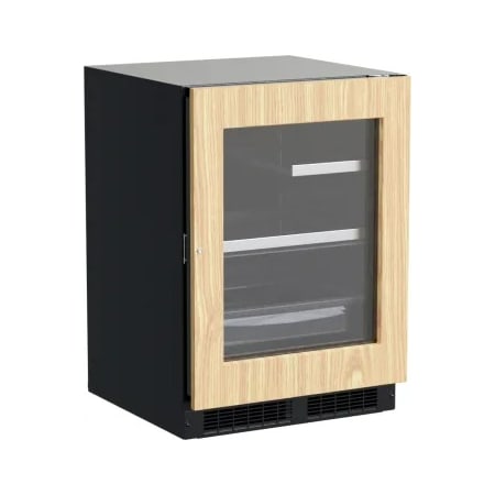 Marvel Professional 24 Inch Wide 5.5 Cu. Ft. Energy Star Rated Compact Refrigerator with Dynamic Cooling Technology and Glass Door Panel Ready Framed Glass