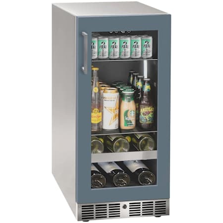 Marvel Essential 15 Inch Wide 5 Bottle Capacity and 64 Can Capacity Panel Ready Wine and Beverage Cooler Integrated Frame