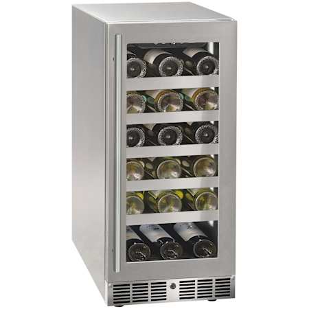 Marvel Essential 15 Inch Wide 28 Bottle Capacity Built-In Wine Cooler Stainless Frame