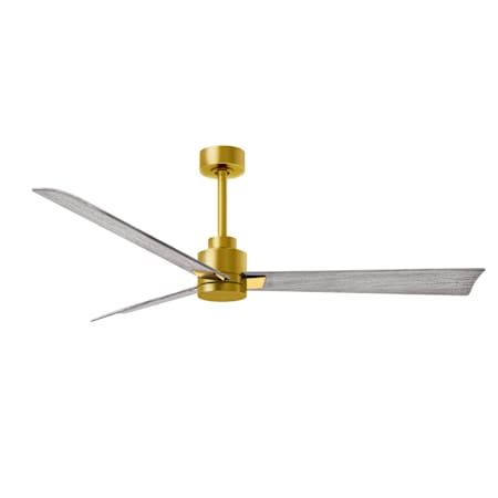 Matthews Fan Company Alessandra 56" 3 Blade Indoor Ceiling Fan Brushed Brass / Barnwood