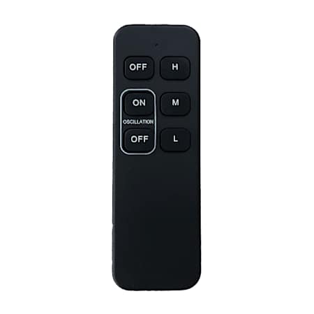 Matthews Fan Company Hand Held Remote for 3 Speed Control with Oscillation On and Off Function Black