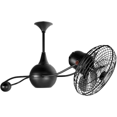 Matthews Fan Company Brisa 2000 13" 3 Blade Indoor Ceiling Fan Black