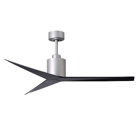 Matthews Fan Company Eliza 56" 3 Blade Indoor / Outdoor Ceiling Fan with Remote Control Brushed Nickel / Matte Black