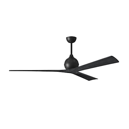 Matthews Fan Company Irene-3 72" 3 Blade Indoor / Outdoor Ceiling Fan Matte Black