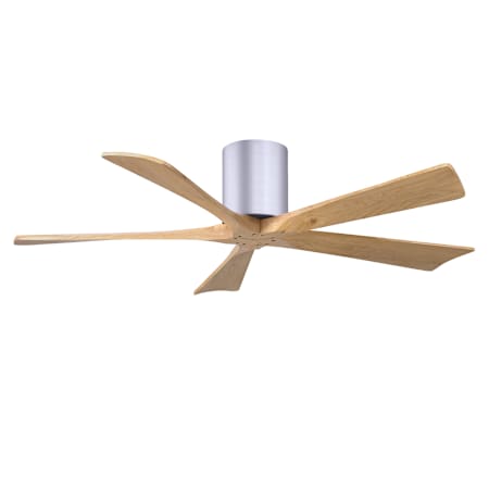 Matthews Fan Company Irene-5H 52" 5 Blade Indoor Ceiling Fan Brushed Nickel / Light Maple Tone