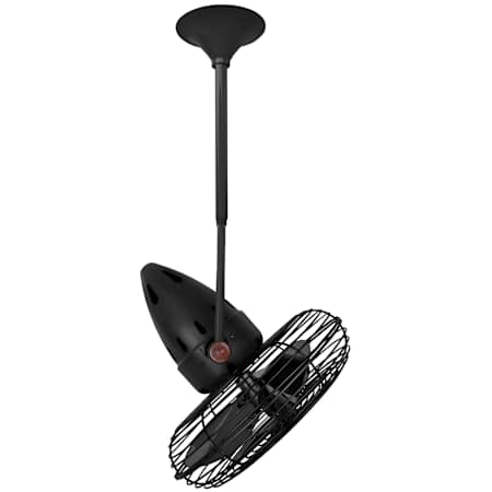 Matthews Fan Company Jarold Direcional 13" 3 Blade Indoor Ceiling Fan Black