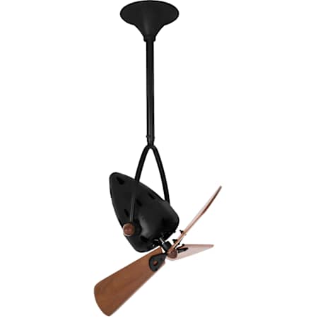 Matthews Fan Company Jarold Direcional 16" 3 Blade Indoor Ceiling Fan with Wall Control Black