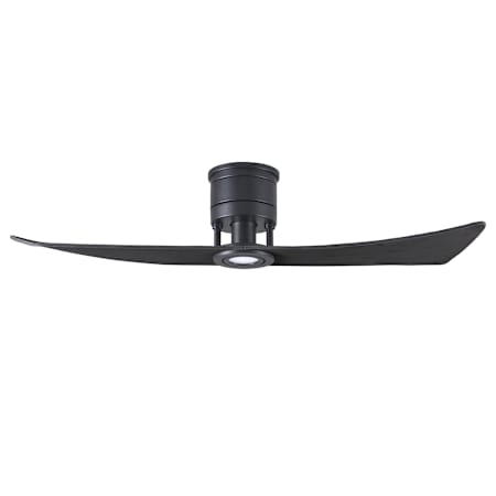 Matthews Fan Company Lindsay 52" 2 Blade Indoor LED Ceiling Fan with Remote Control Matte Black