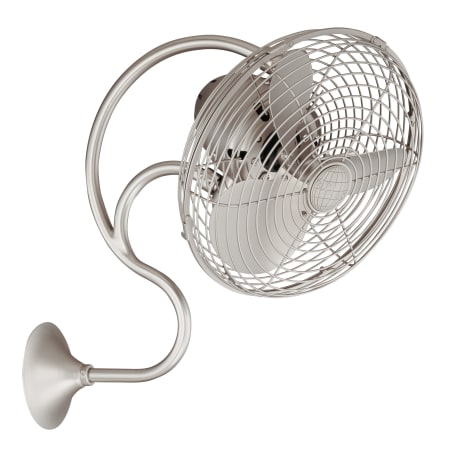 Matthews Fan Company Melody 13" 3 Blade Wall Fan with Wall Control Brushed Nickel