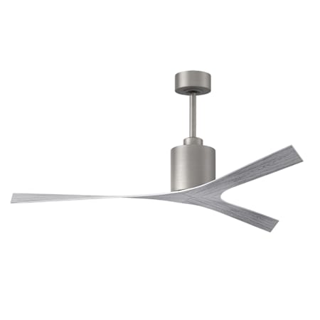 Matthews Fan Company Molly 56" 3 Blade Indoor / Outdoor Ceiling Fan Barn Wood Tone / Brushed Nickel