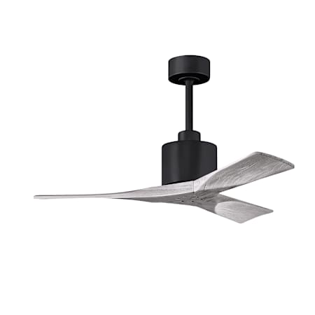 Matthews Fan Company Nan 42" 3 Blade Indoor Ceiling Fan with Remote Control Matte Black / Barnwood