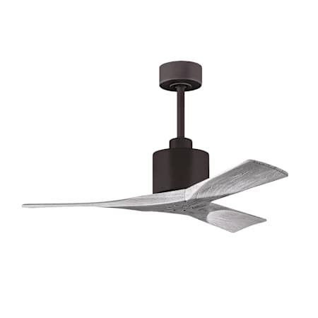 Matthews Fan Company Nan 42" 3 Blade Indoor Ceiling Fan with Remote Control Textured Bronze / Barnwood