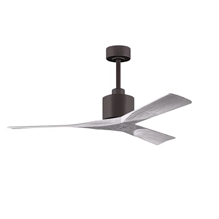Matthews Fan Company Nan 52" 3 Blade Indoor Ceiling Fan with Remote Control Textured Bronze / Barnwood