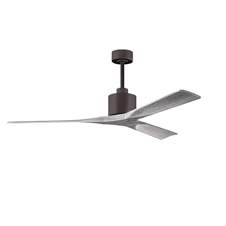 Matthews Fan Company Nan 60" 3 Blade Indoor Ceiling Fan with Remote Control Textured Bronze / Barnwood
