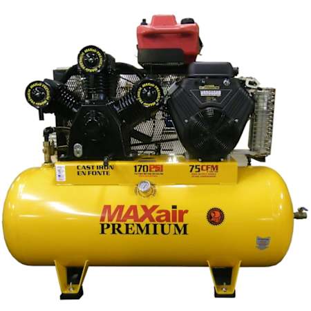 MAXair Premium 31 HP 120 Gal 150 Max PSI Single-Stage Truck Mount Gas Reciprocating Air Compressor N/A