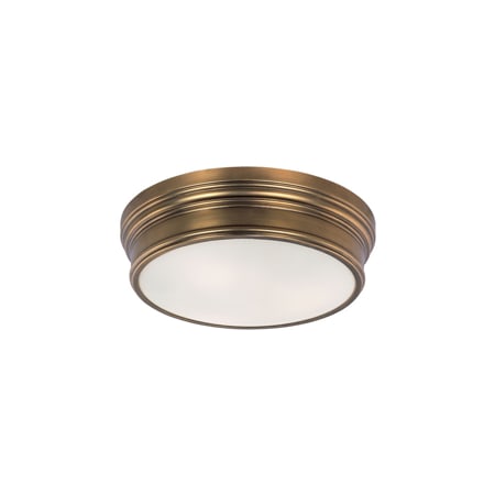 Maxim Fairmont 16" Wide 3 Light Ceiling Light Natural Aged Brass / Glass Diffuser