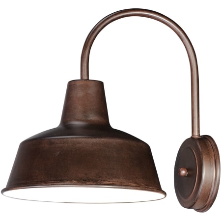 Maxim Pier M Single Light 13" Tall Outdoor Wall Sconce with Metal Warehouse Shade Empire Bronze