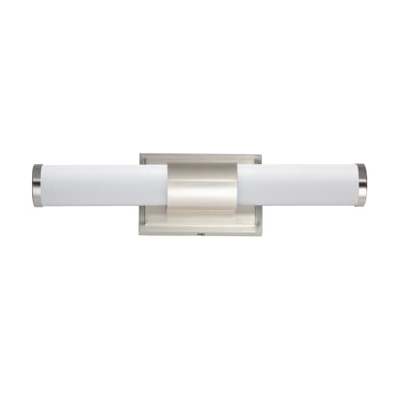 Maxim Optic 18" Tubular LED Bath Bar Satin Nickel / White Glass