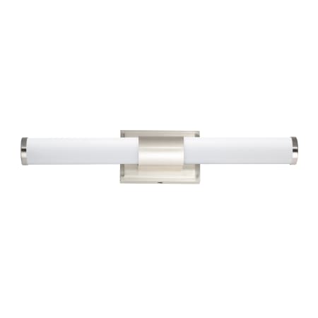 Maxim Optic 24" Tubular LED Bath Bar Satin Nickel / White Glass
