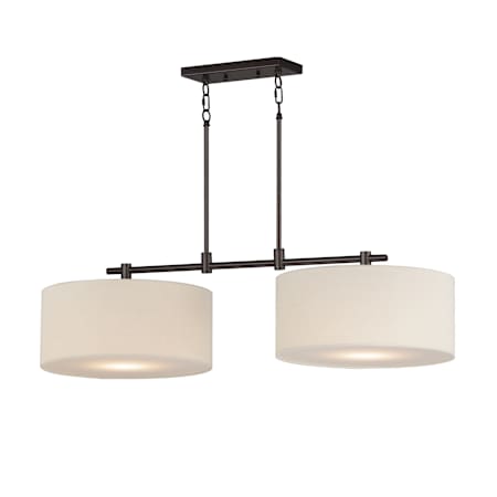 Maxim Bongo 2 Light 42" Wide Linear Pendant Oil Rubbed Bronze