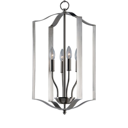 Maxim Provident 4 Light 15" Wide Taper Candle Pendant Satin Nickel