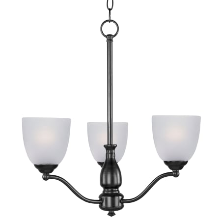 Maxim Stefan 3 Light 21" Wide Chandelier Black