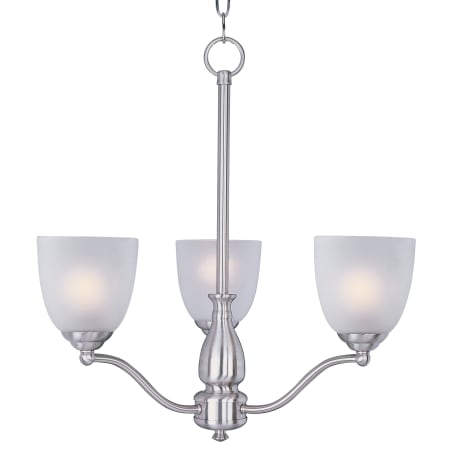 Maxim Stefan 21" Wide 3 Light Chandelier Satin Nickel