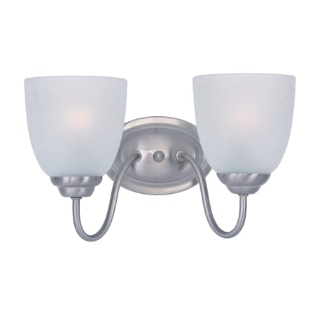 Maxim Stefan 13" Wide Bath Light Satin Nickel / Frosted Glass