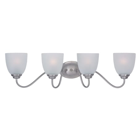Maxim Stefan 29" Wide Bath Light Satin Nickel / Frosted Glass