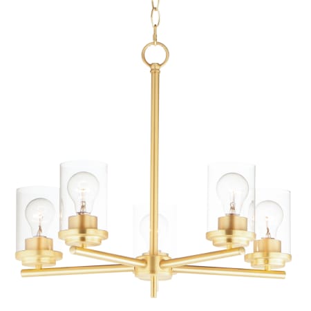 Maxim Corona 5 Light 22" Wide Chandelier Satin Brass