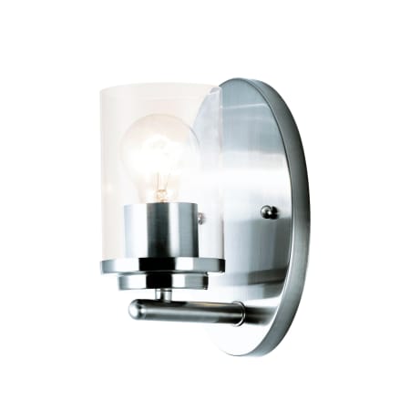 Maxim Corona 8" Tall Bathroom Sconce Polished Chrome