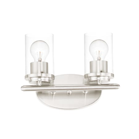 Maxim Corona 2 Light 12" Wide Bathroom Vanity Light Satin Nickel