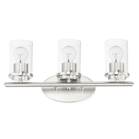 Maxim Corona 3 Light 19" Wide Bathroom Vanity Light Satin Nickel