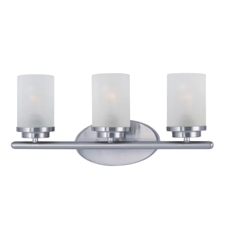 Maxim Corona 19" Wide Bath Light Satin Nickel / Frosted Glass