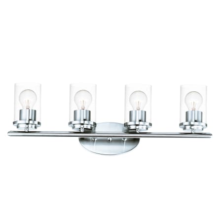 Maxim Corona 4 Light 26" Wide Bathroom Vanity Light Polished Chrome